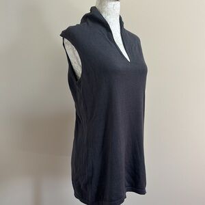 COLDWATER CREEK Silk Fine Knit Vneck Sleeveless Top